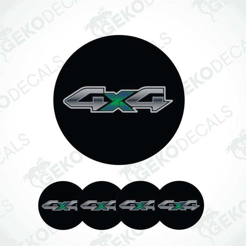 4x4 logo decal set on a white background