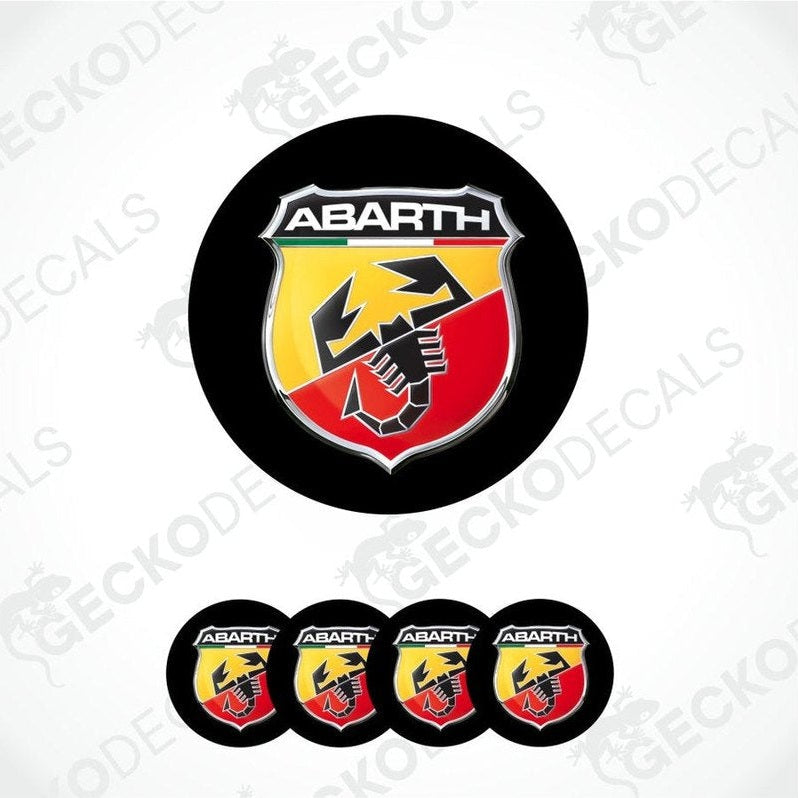 Abarth logo and brand name on a white background