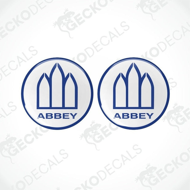 Blue Abbey Caravan epoxy resin dome decals set