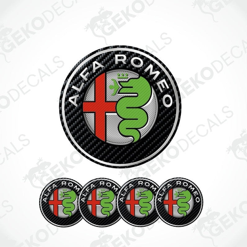 Alfa Romeo logo and brand name on a white background