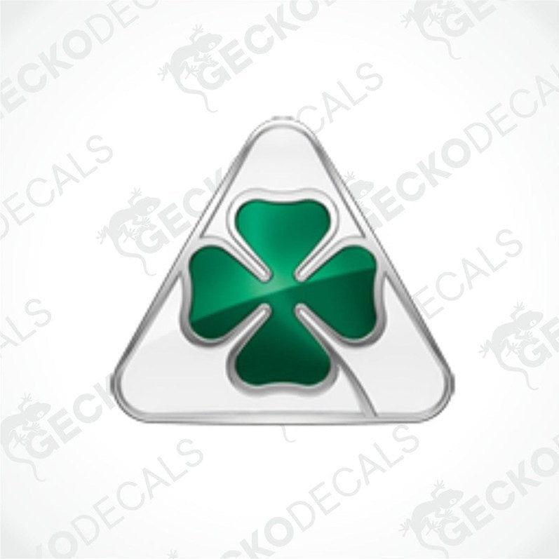 Green four-leaf clover decals, typically associated with the ALFA ROMEO Quadrifoglio logo.