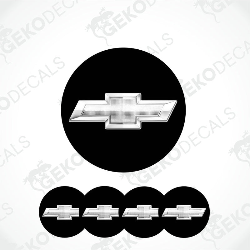 Chevrolet logo decal set on a white background
