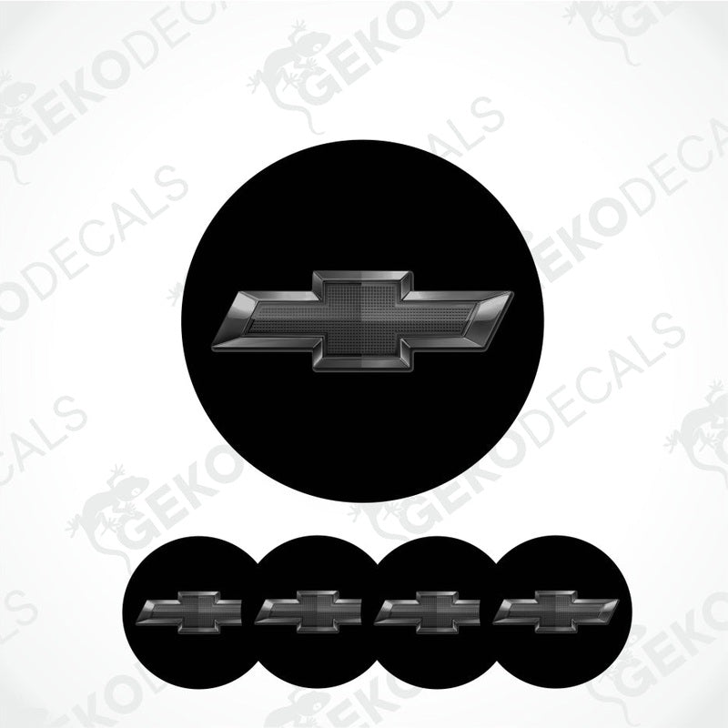 Chevrolet logo decal set on a white background with 'Gekodecals' branding.