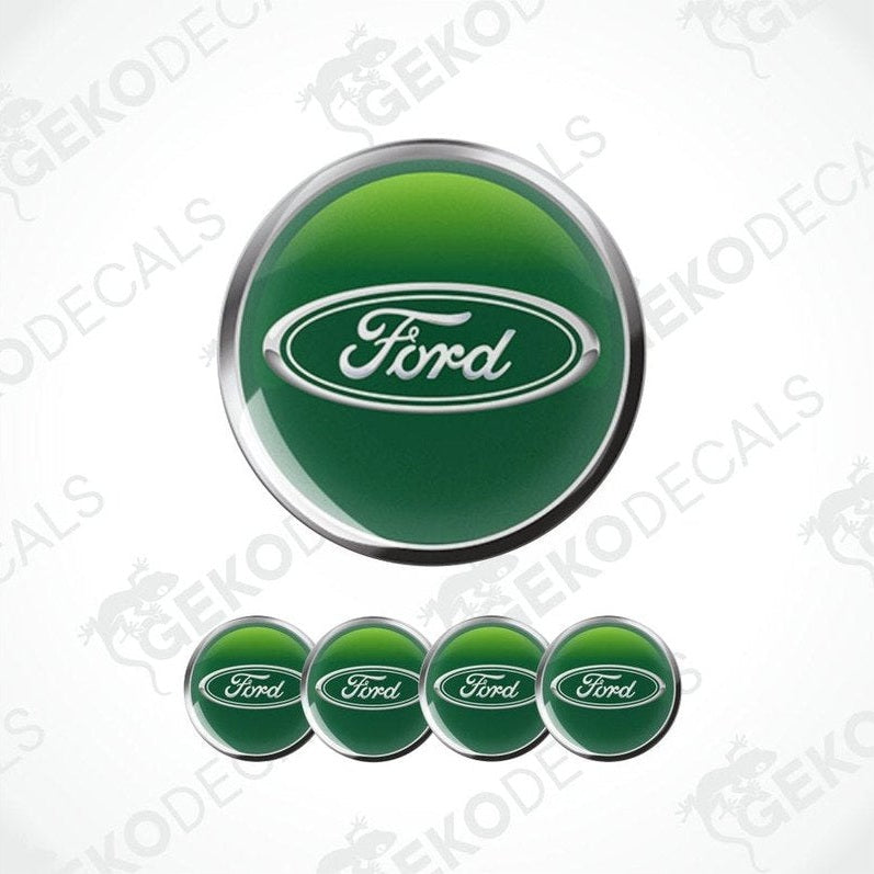Ford logo decal set on a white background with 'Gekodecals' branding.