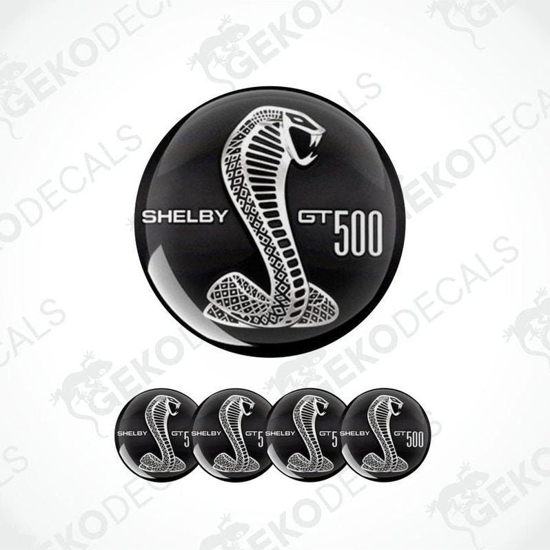 Set of Shelby GT500 logos on a white background with 'Geckodecals' branding.