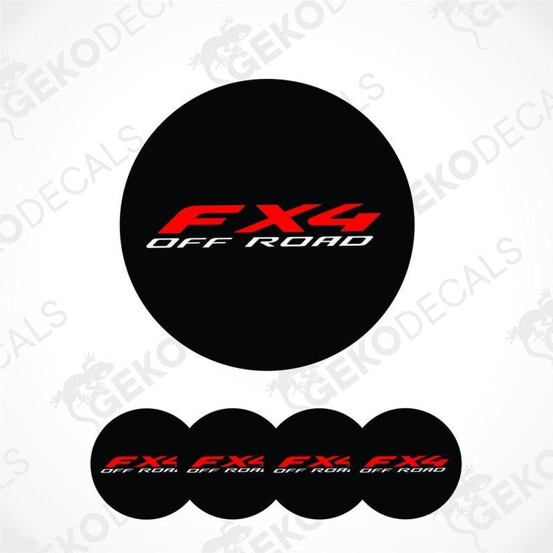 FX4 Off Road logo on a black background with multiple copies of the logo.
