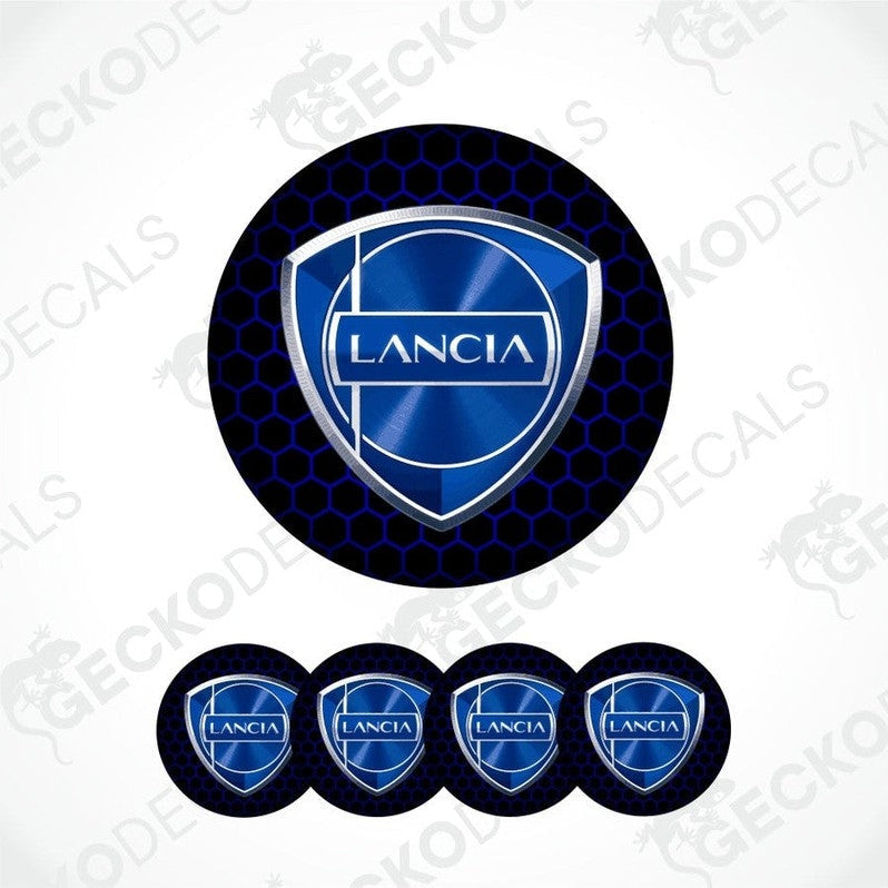 Lancia logo decal set on a white background
