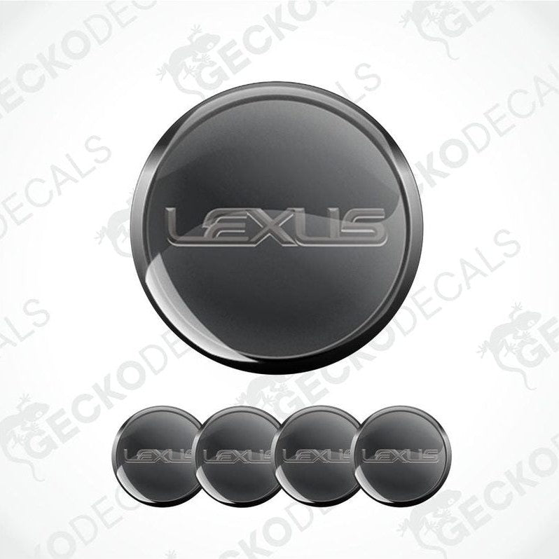 Set of Lexus logo emblems on a white background with 'Gecko Decals' branding.