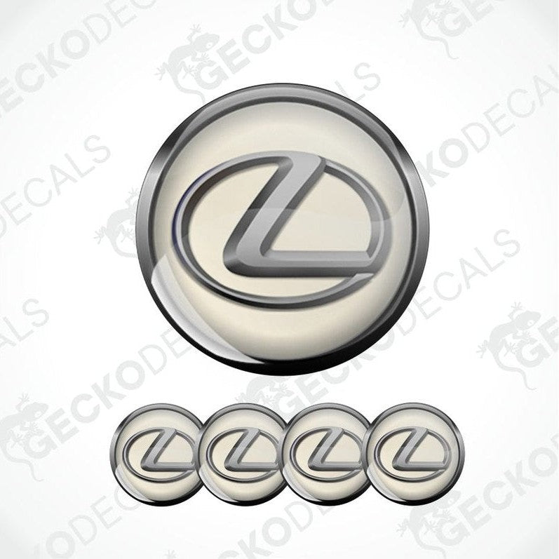 Lexus logo and emblem set on a white background with 'Gecko Decals' branding.