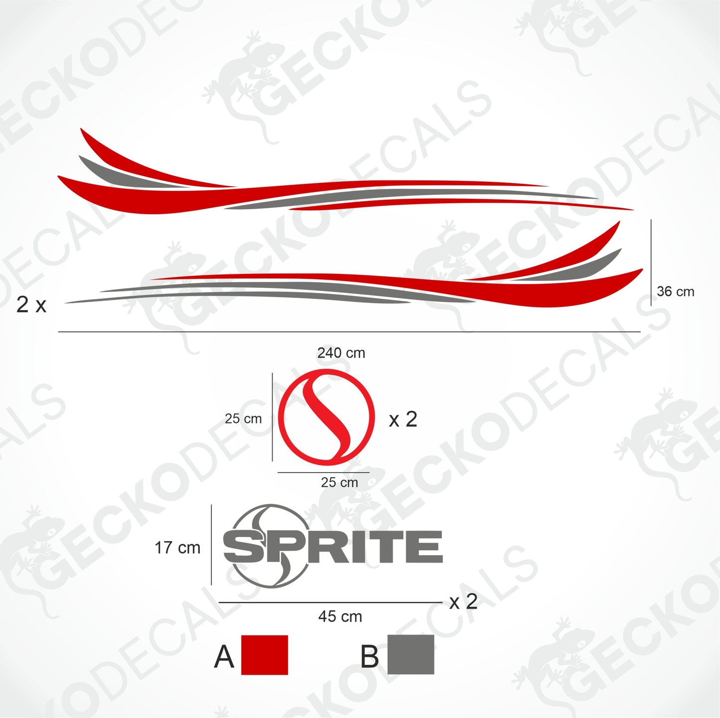 SPRITE HUSVAGNSDEKORATIONSSATS