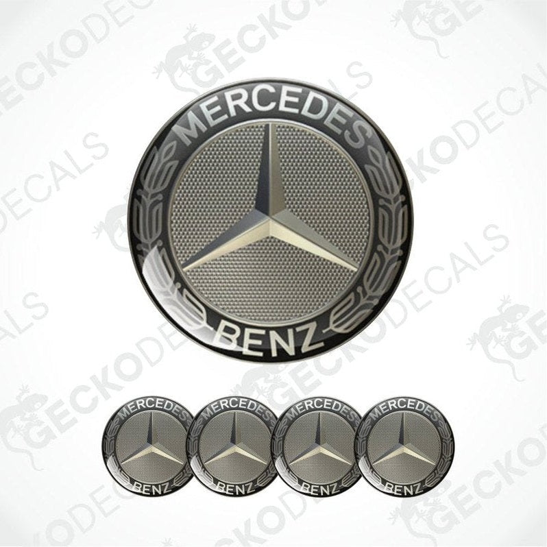Mercedes-Benz logo and emblem set on a white background