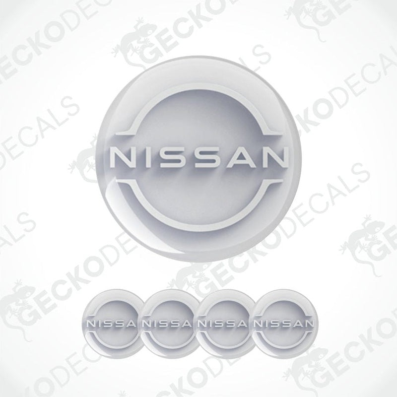 Nissan logo and brand name on a white background with 'Gecko Decals' watermark.
