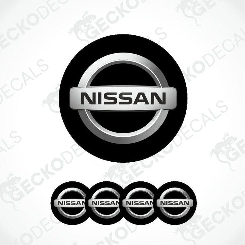 Nissan logo and repeated Nissan emblem on a white background