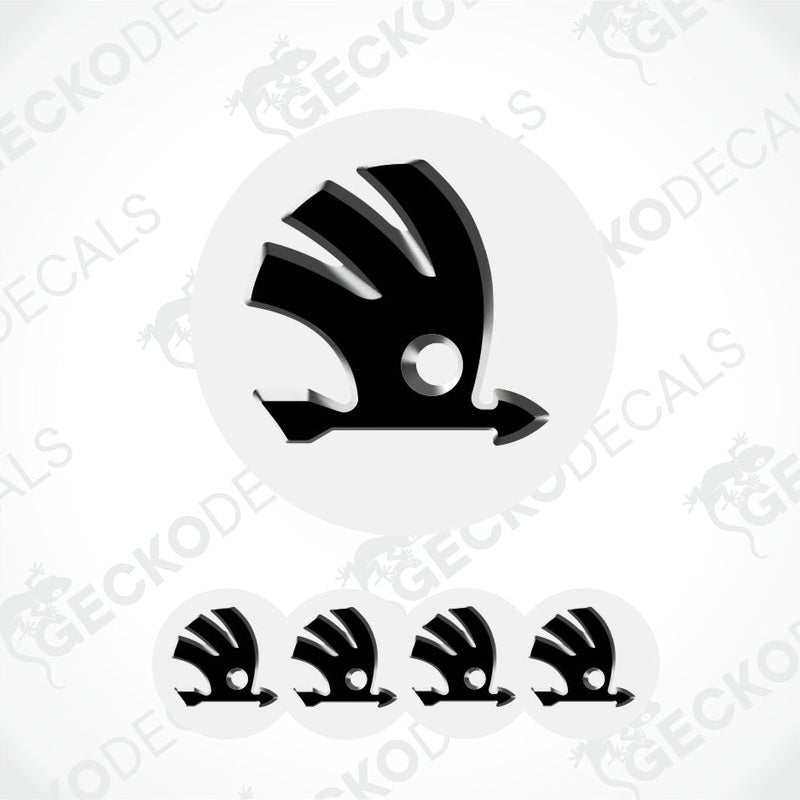 Black logo on a white background with 'GECKODECALS' branding.