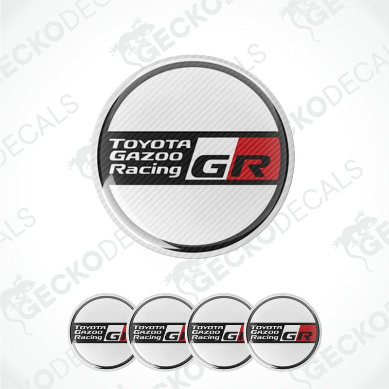 Set of Toyota Gazoo Racing GR logos on a white background