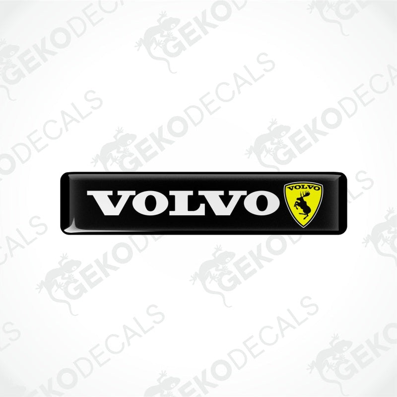 Volvo logo with Ferrari-style badge on a white background