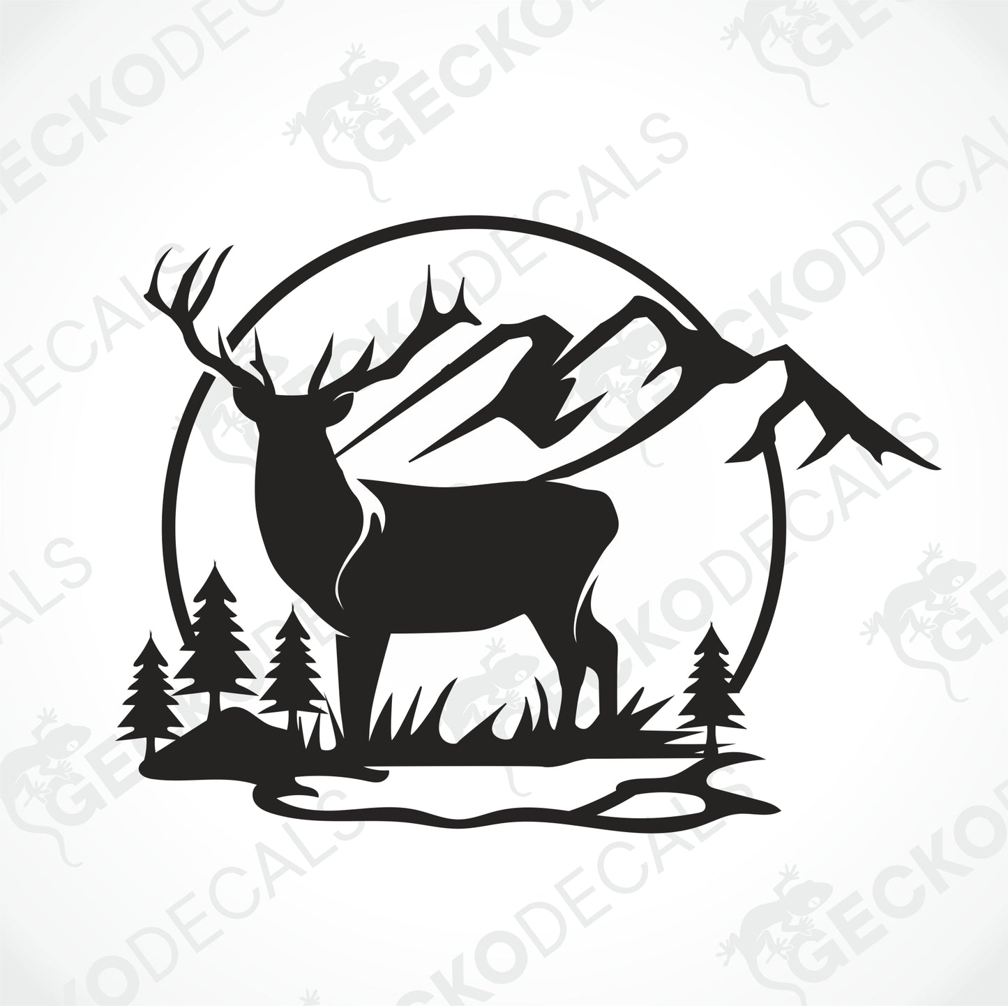 DEER IN THE MOUNTAIN NATURE