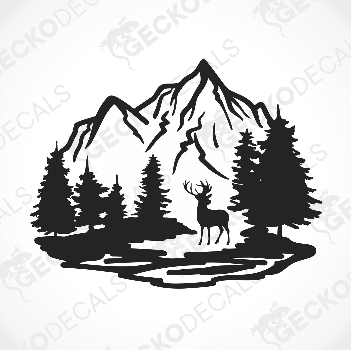 DEER IN THE MOUNTAIN NATURE