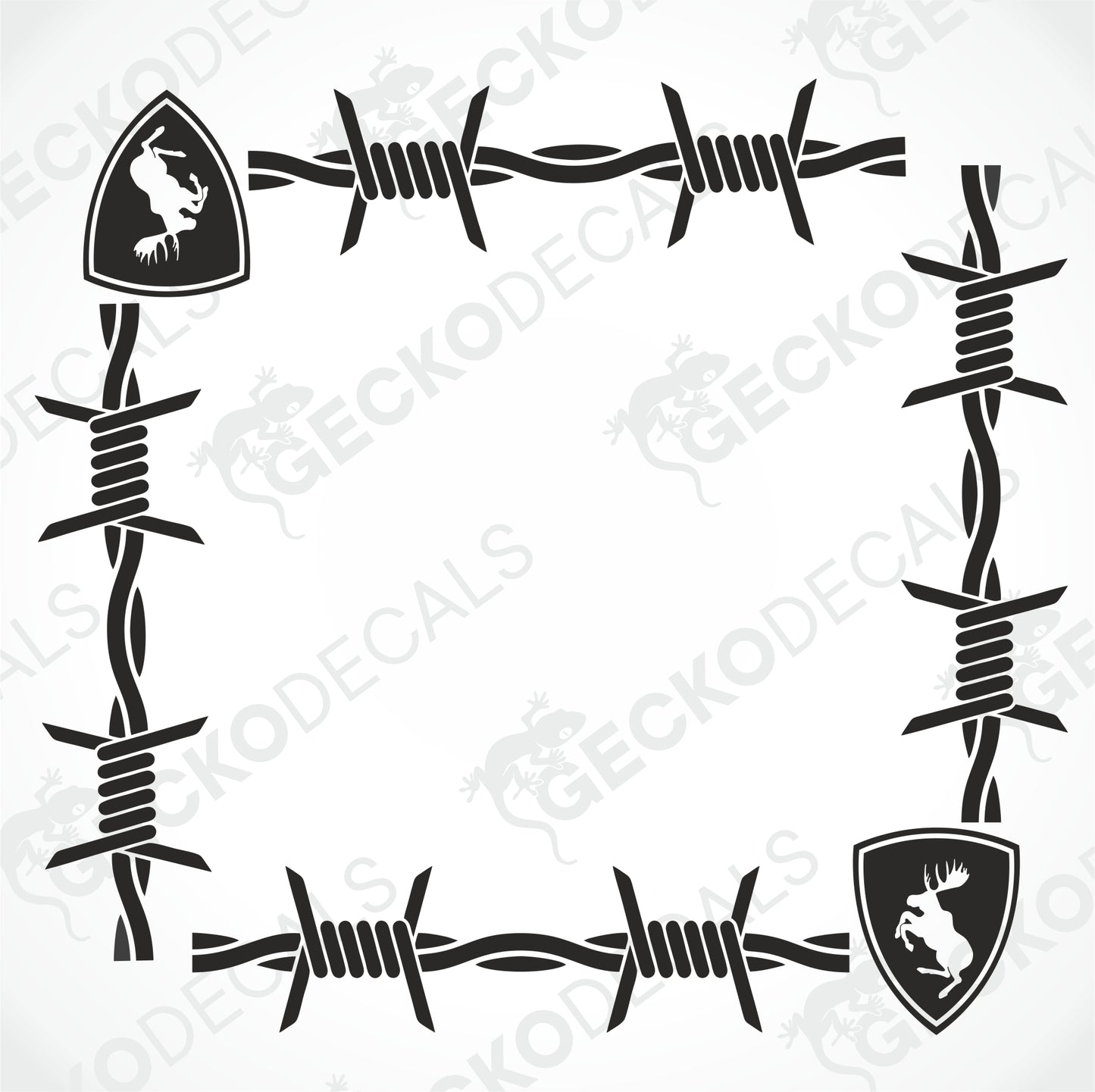 VOLVO BARBED WIRE SIDE WINDOW DECALS