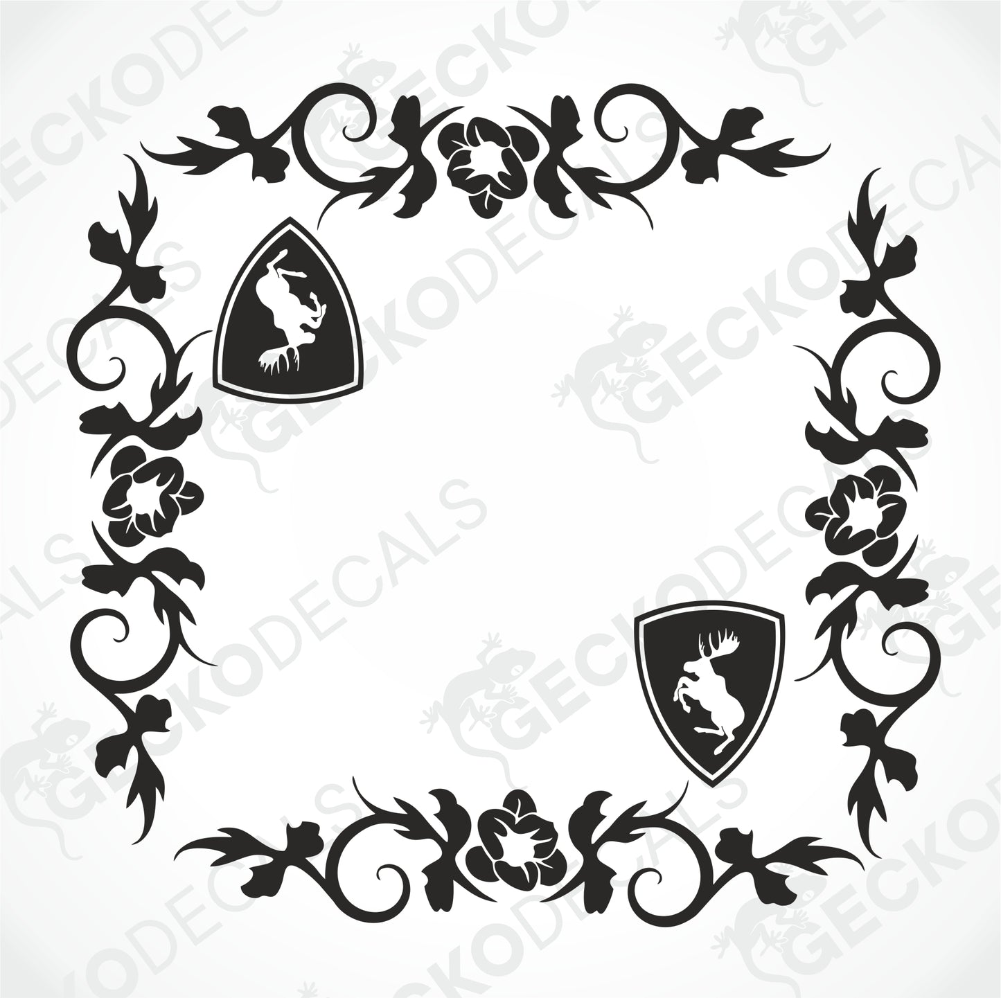 VOLVO FLORAL SIDE WINDOW DECALS