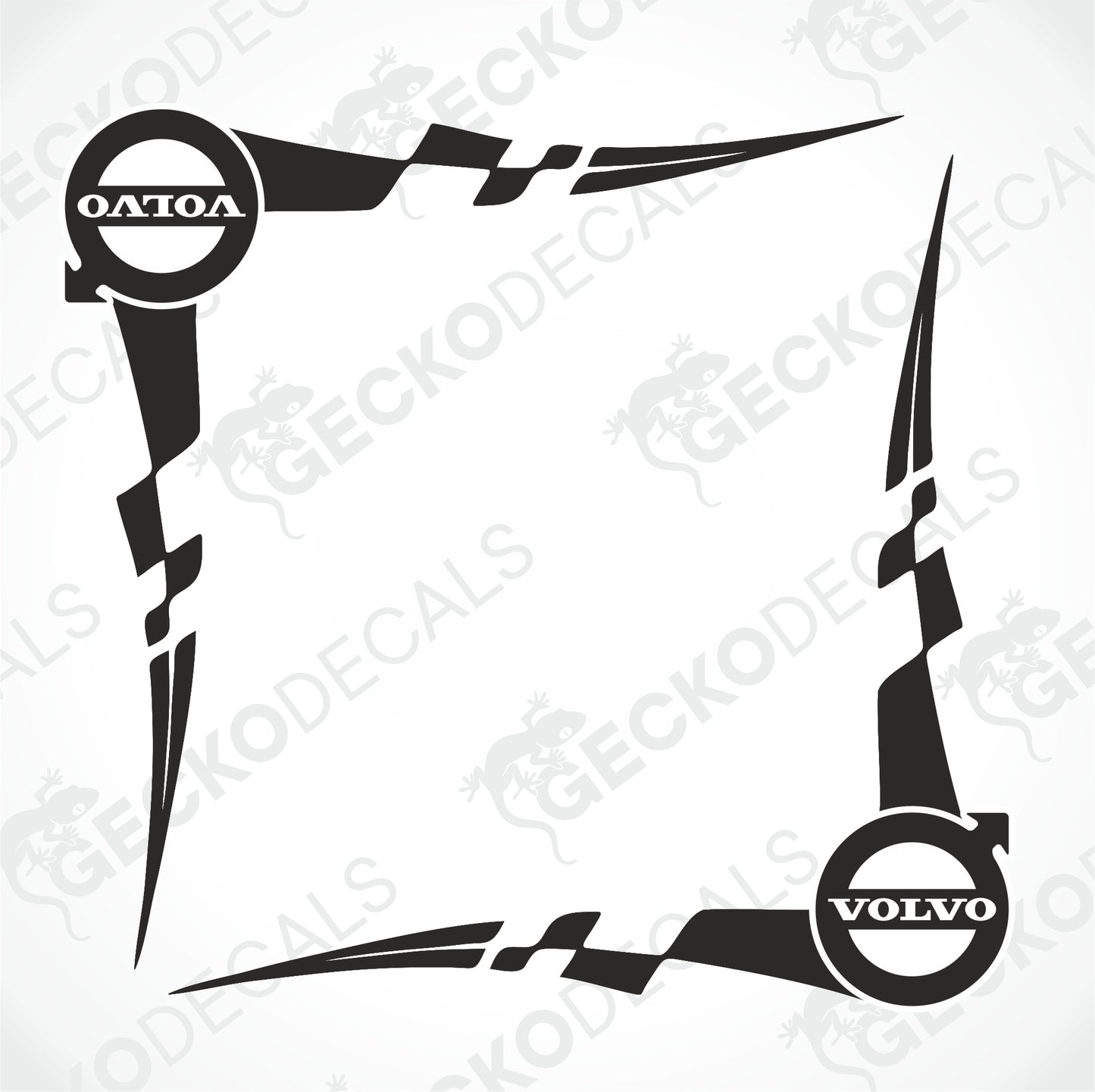 VOLVO TRIBAL SIDE WINDOW DECALS