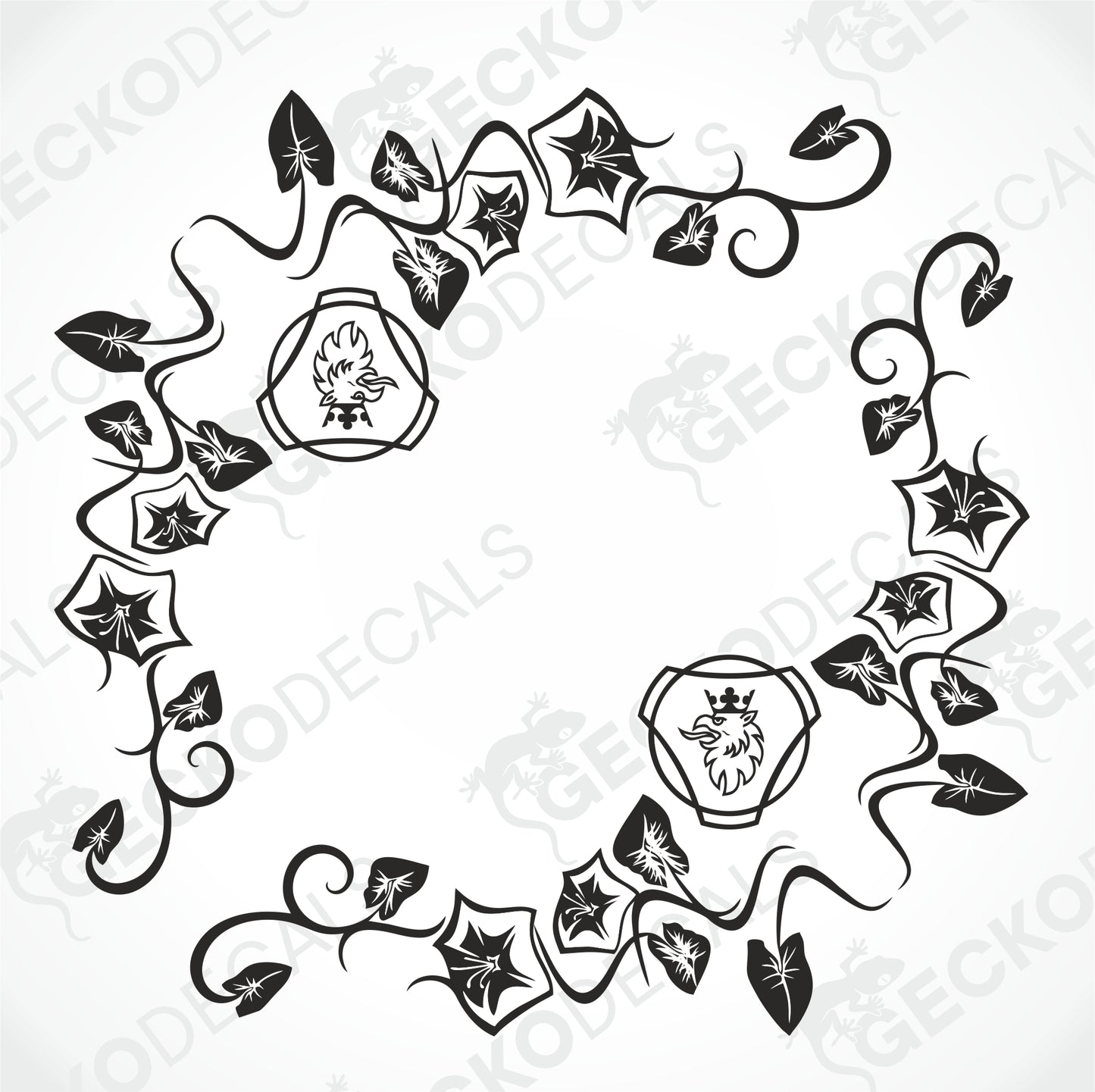 SCANIA FLORAL SIDE WINDOW DECALS