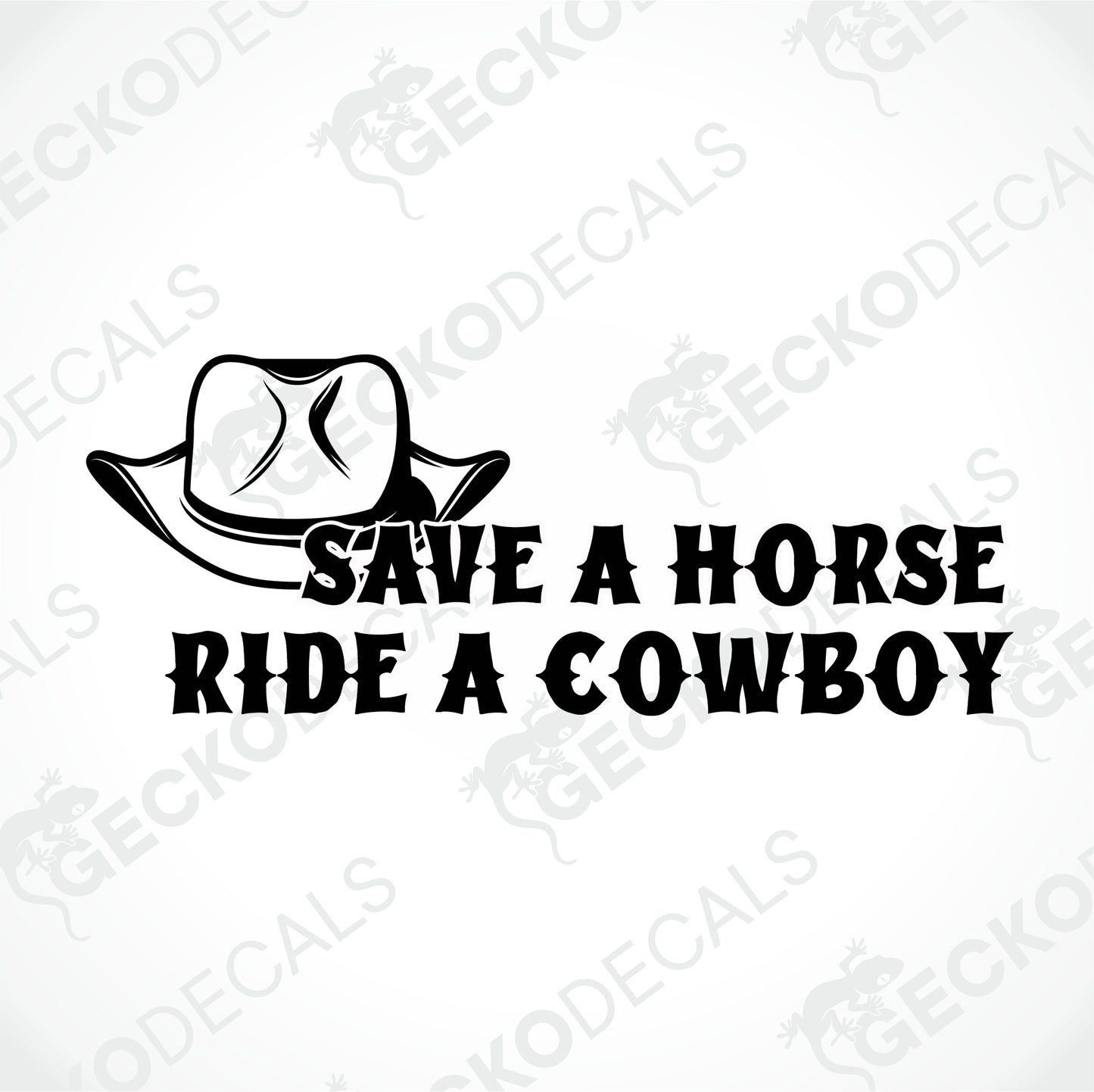 SPARA EN HÄST, RID EN COWBOY