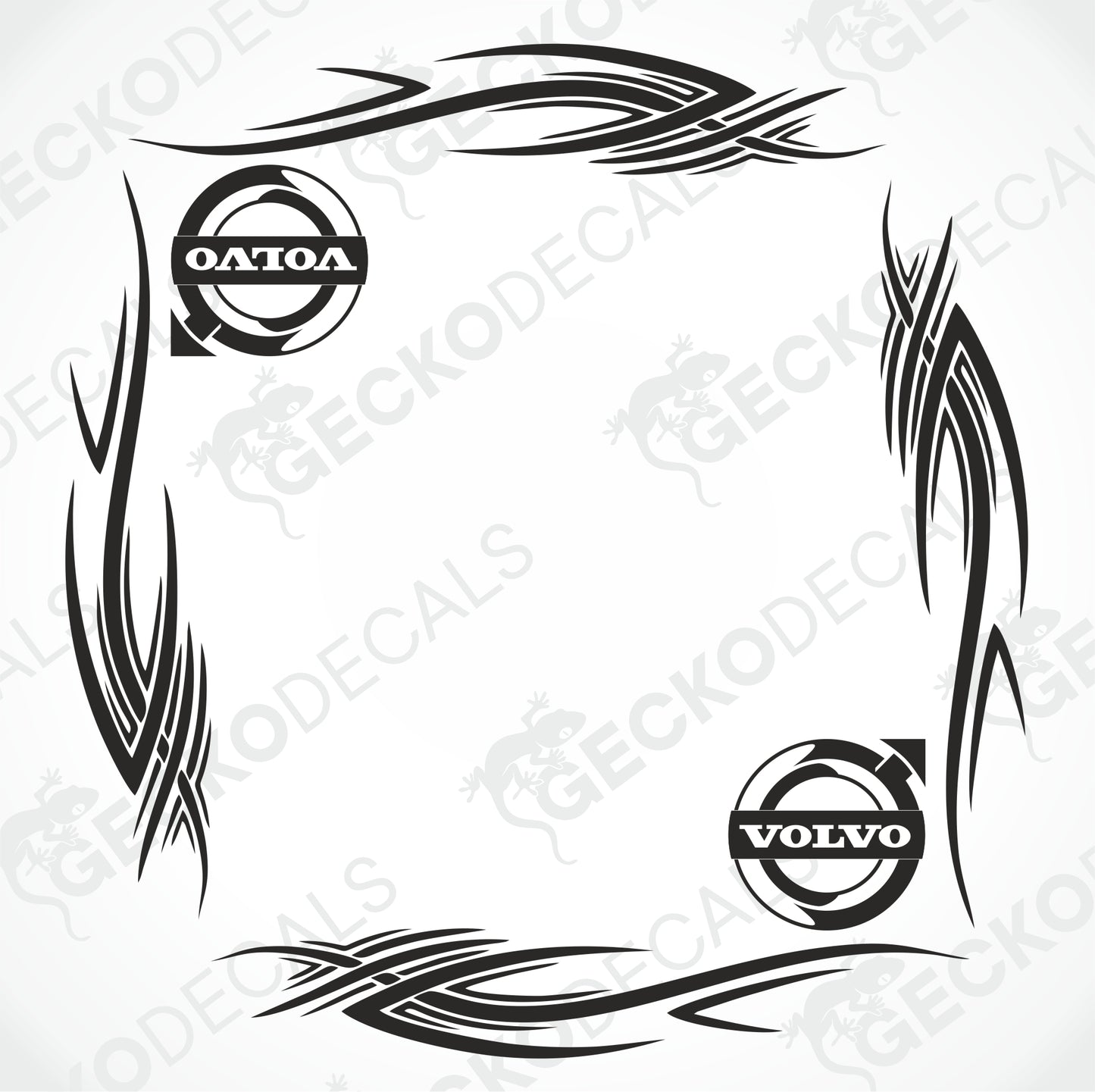 VOLVO TRIBAL SIDE WINDOW DECALS