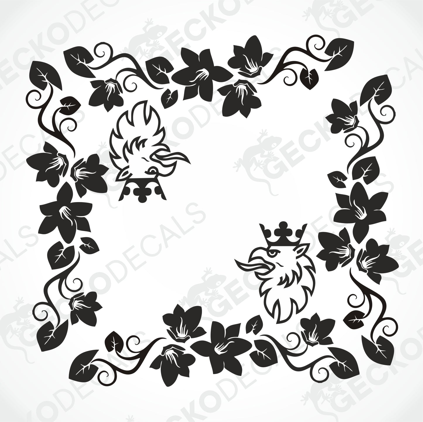 SCANIA FLORAL SIDE WINDOW DECALS
