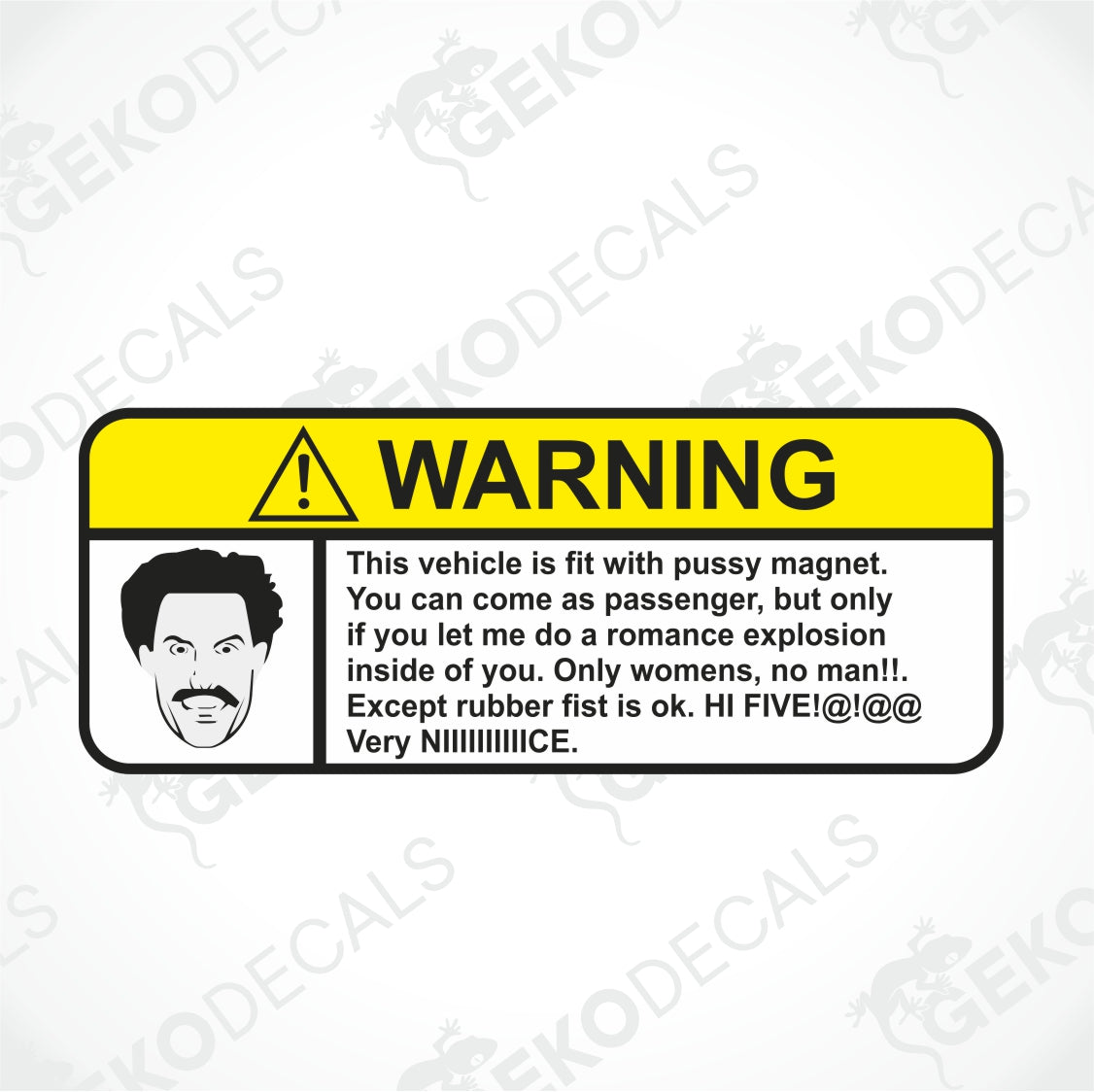 WARNING BORAT