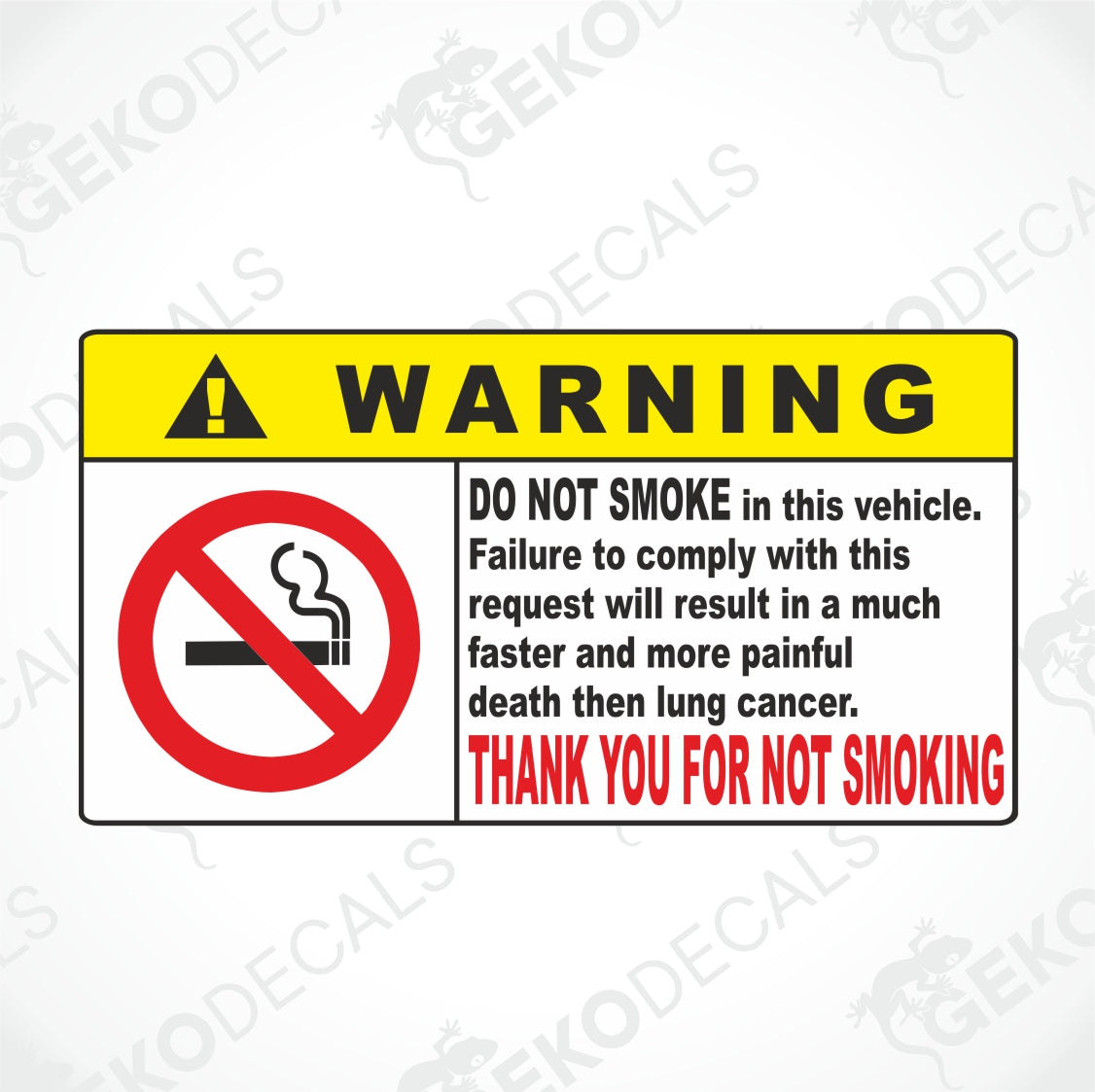 WARNING SMOKE