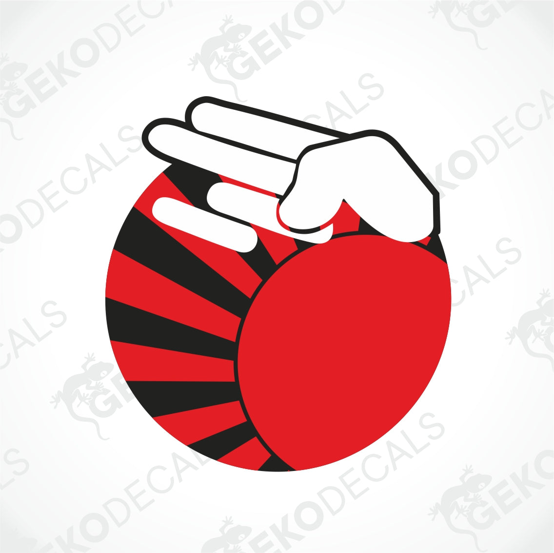 JDM JAPANESE FLAG HAND