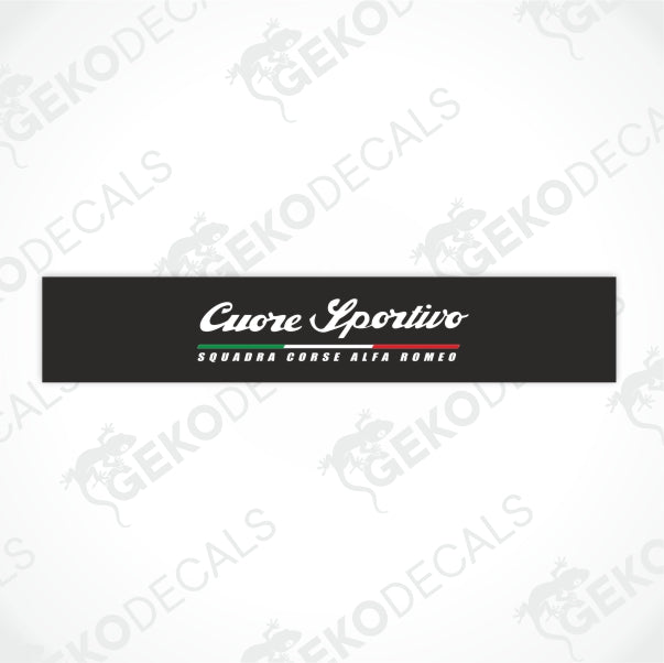 CUORE SPORTIVO SQUADRA CORSE ALFA ROMEO SUNSTRIP