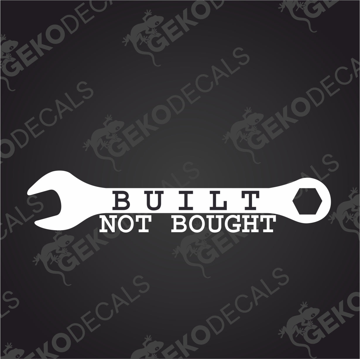 BUILT NOT BOUGHT