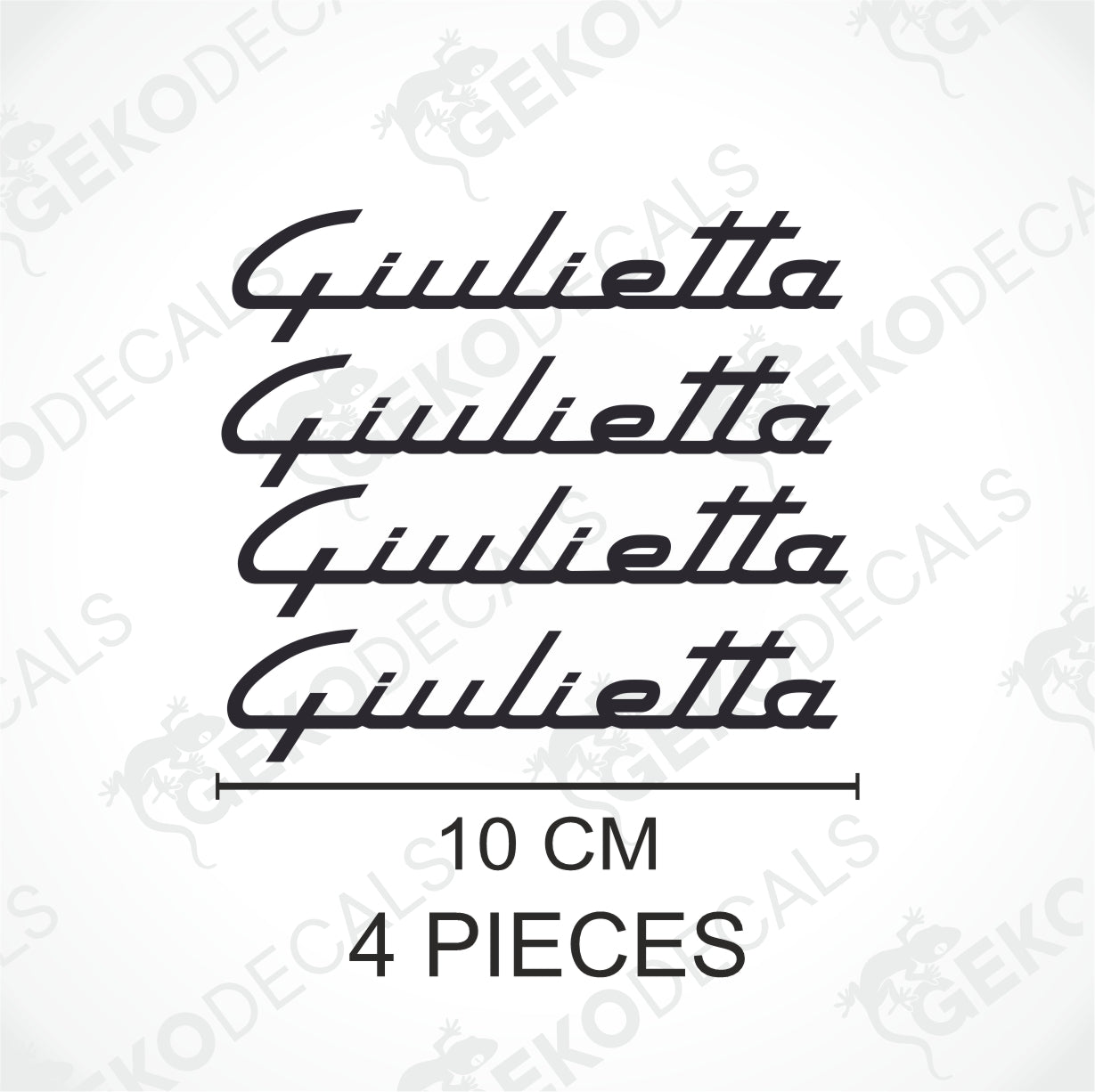 ALFA ROMEO GIULIETTA REAR-VIEW MIRROR DECAL SET
