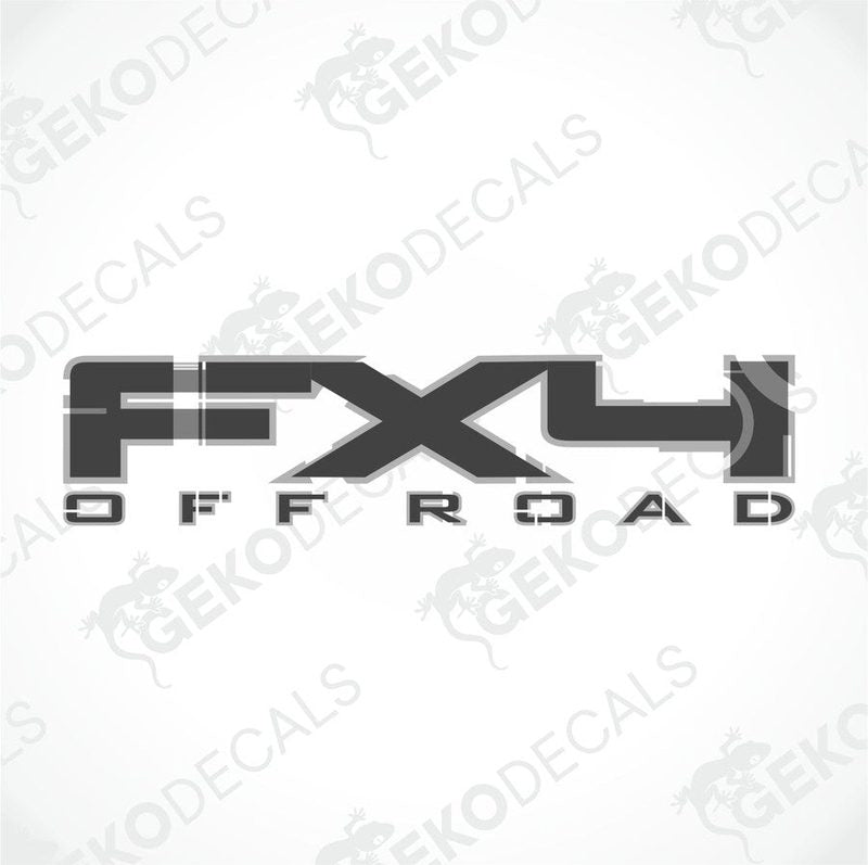 FX4 Off Road die-cut vinyl decal with bold block lettering for 4x4 vehicles