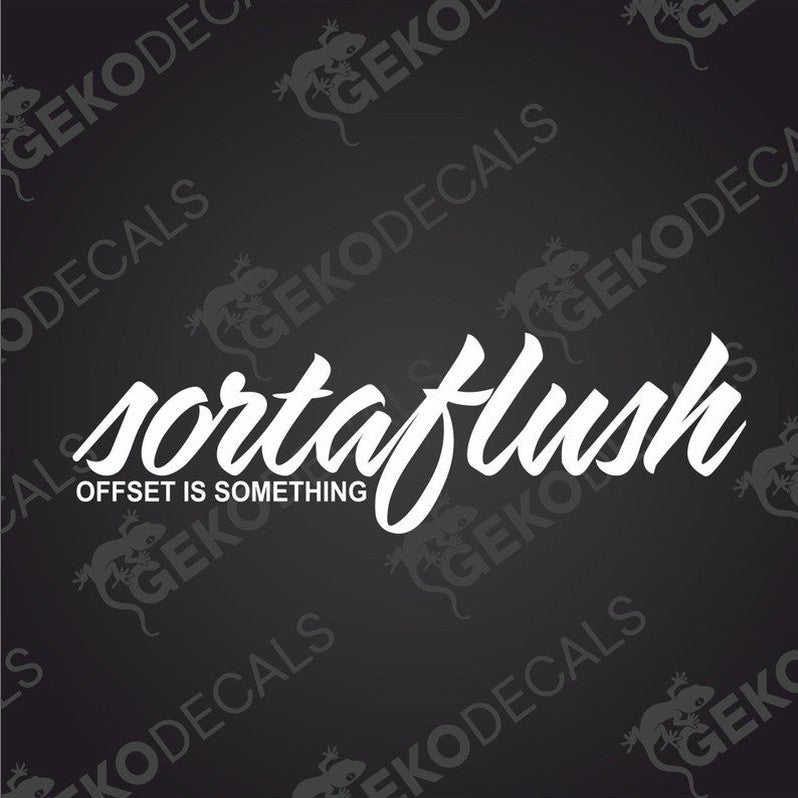 White freehand letters sortaflush OFFSET IS SOMETHING