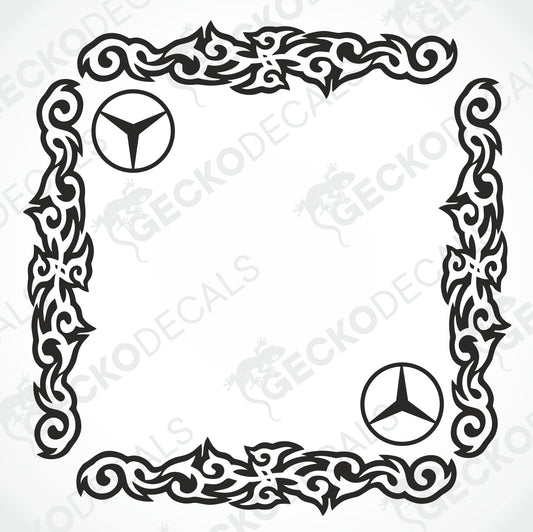 MERCEDES-BENZ TRIBAL SIDE WINDOW DECALS