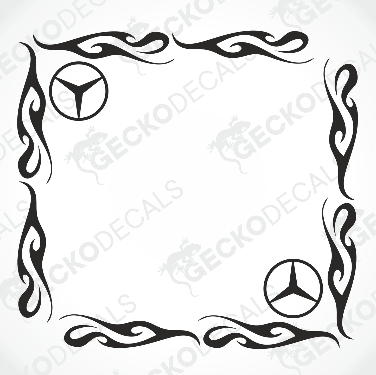 MERCEDES-BENZ DEKORER FÖR SIDORUTOR MED TRIBALMÖNSTER