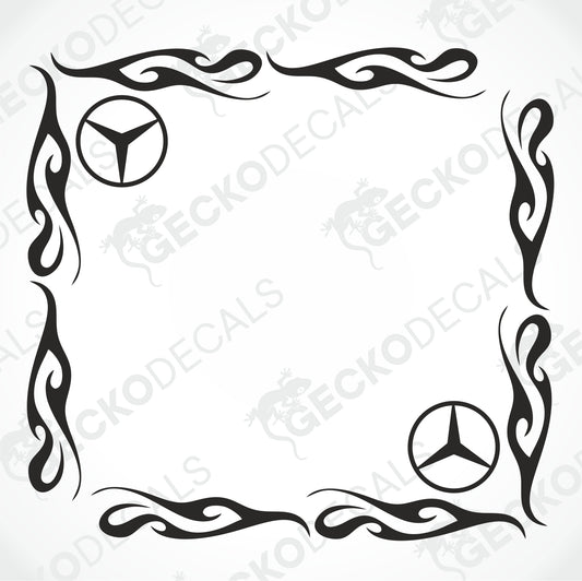 MERCEDES-BENZ TRIBAL SIDE WINDOW DECALS