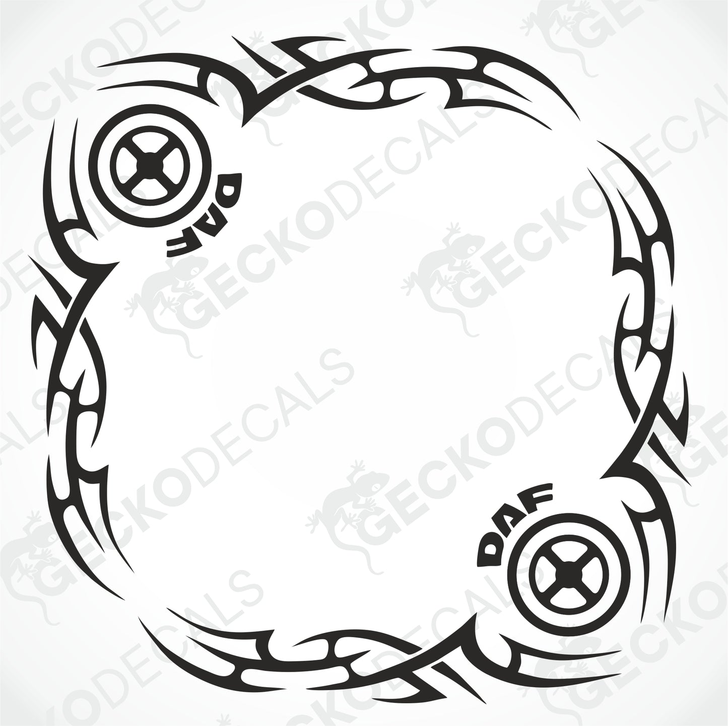 DAF TRIBAL SIDE WINDOW DECALS