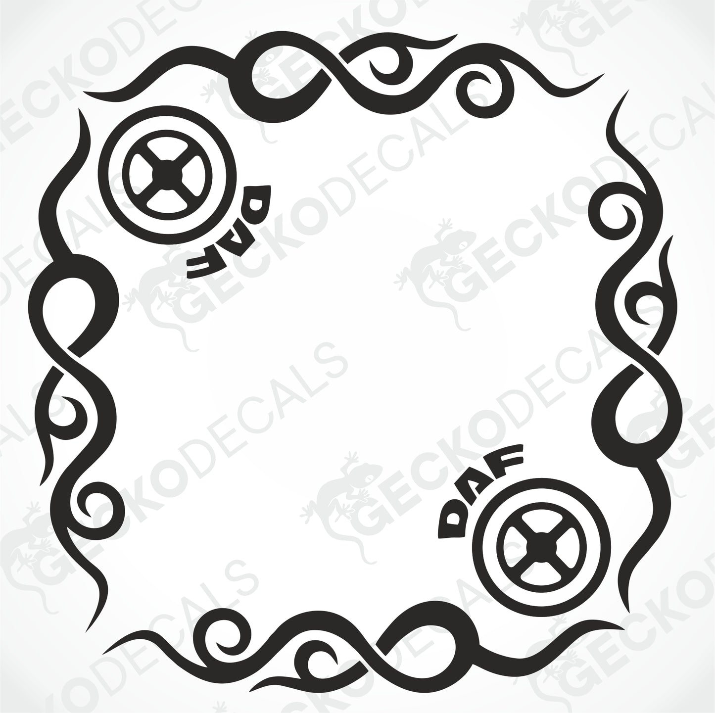 DAF TRIBAL SIDE WINDOW DECALS