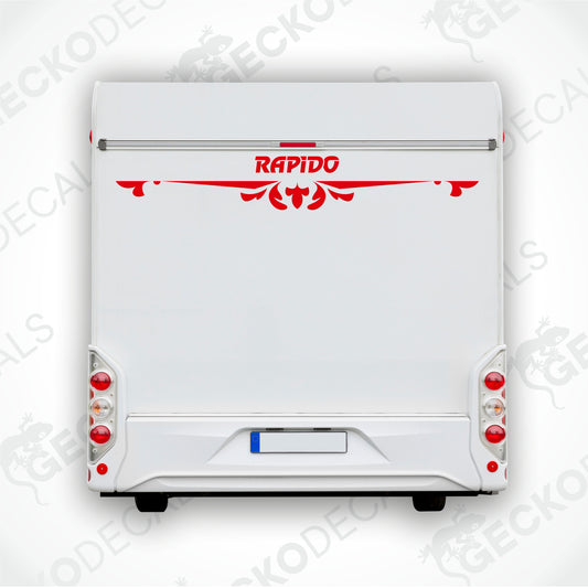 RAPIDO REAR DECAL