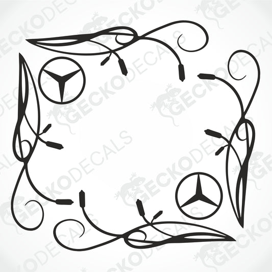 MERCEDES-BENZ SIDE WINDOW DECALS