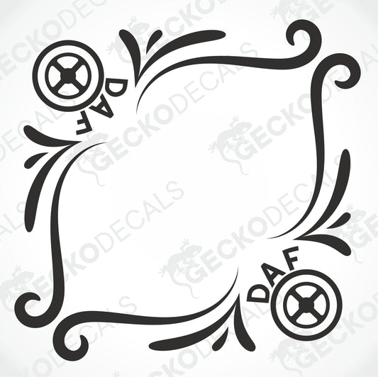 DAF SIDE WINDOW DECALS