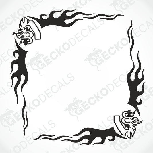 SCANIA V8 TRIBAL SIDE WINDOW DECALS