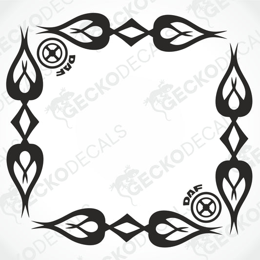 DAF TRIBAL SIDE WINDOW DECALS
