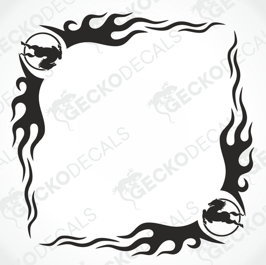 IVECO TRIBAL SIDE WINDOW DECALS