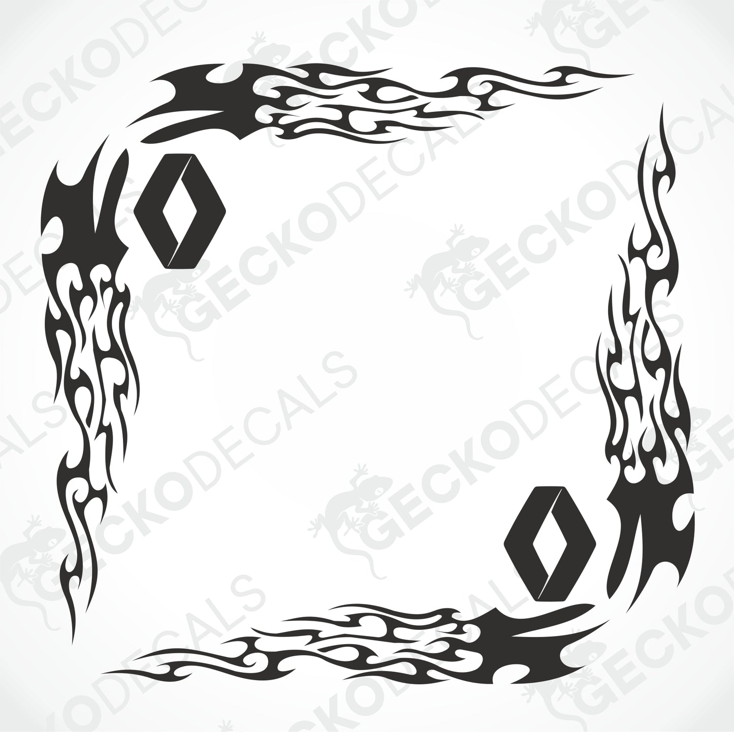 RENAULT TRIBAL SIDE WINDOW DECALS