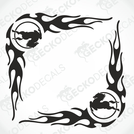 IVECO TRIBAL SIDE WINDOW DECALS